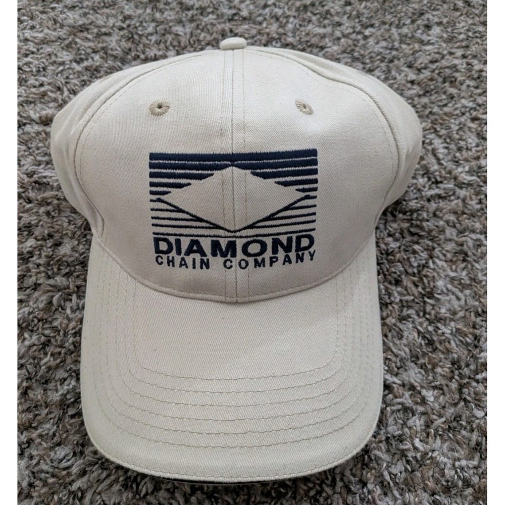 Diamond‎ Chain Company Hat Beige Baseball Cap Golf Hat OSFM Strapback